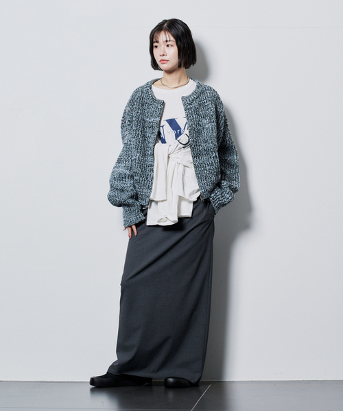 CITYSHOP(シティーショップ)の「STRAIGHT スカート(スカート・レディース・ブラック/チャコールグレー・36/38)」の4枚目の写真