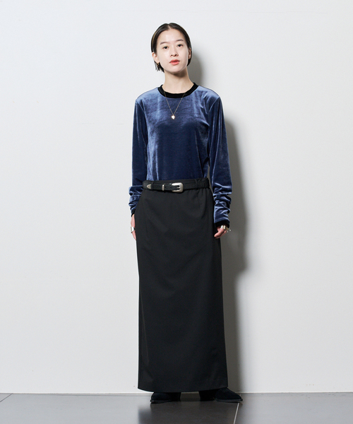 CITYSHOP(シティーショップ)の「STRAIGHT スカート(スカート・レディース・ブラック/チャコールグレー・36/38)」の10枚目の写真