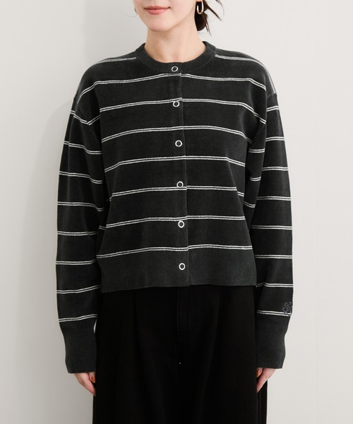 Healthknit(ヘルスニット)の「【Healthknit/ヘルスニット】Silky Mole Knit Cardigan/セットアップ対応(カーディガン/ボレロ・レディース・ブラウン系その他2/チャコールグレー/キナリ・FREE)」の13枚目の写真