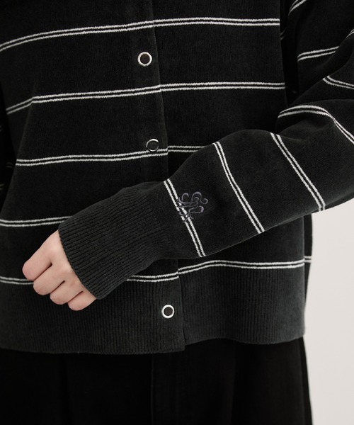 Healthknit(ヘルスニット)の「【Healthknit/ヘルスニット】Silky Mole Knit Cardigan/セットアップ対応(カーディガン/ボレロ・レディース・ブラウン系その他2/チャコールグレー/キナリ・FREE)」の18枚目の写真