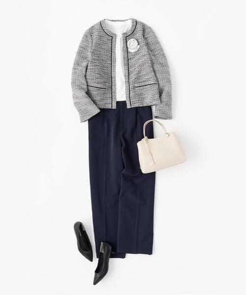 OPAQUE.CLIP（オペークドットクリップ）の「フェイクパールローズコサージュ（ブローチ/コサージュ・レディース・ライトグレー・00）」の8枚目の写真