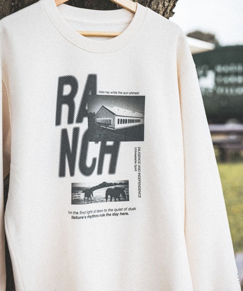 セール】【NASU FARM VILLAGE】フォトスウェットプルオーバー