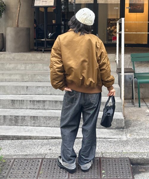 CIAOPANIC TYPY（チャオパニックティピー）の「【UNISEX】CWU-45Pフライトジャケット/MA-1（MA-1・レディース・ブラック/カーキ/キャメル・MEDIUM/LARGE）」の19枚目の写真