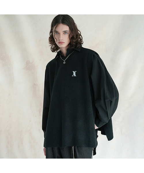 AVANDRESS(アバンドレス )の「AV Slit Knit Vest BLACK(ベスト・メンズ・その他・1/2/3)」の1枚目の写真