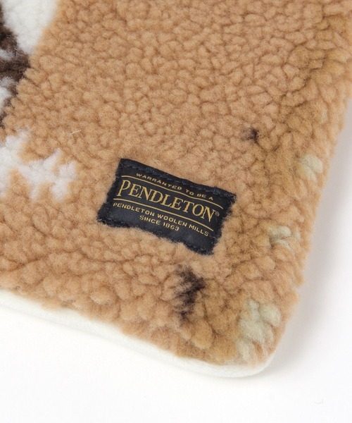 PENDLETON（ペンドルトン）の「【PENDLETON(ペンドルトン)】ボアマフラー（WOMEN)（マフラー・レディース・ライトグレー/ベージュ・FREE）」の4枚目の写真