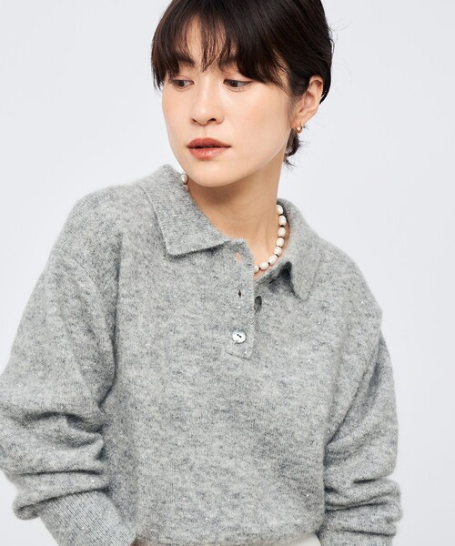 セール】モヘヤポロ衿プルオーバー（ニット/セーター）｜NOLLEY'S