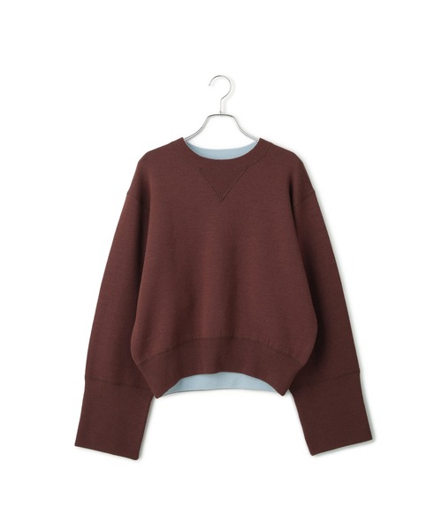 ADAM ET ROPE'(アダムエロペ)の「バイカラーリバーシブルニットプルオーバー(ニット/セーター・レディース・チャコールグレー/ピンク/ブラウン系その他・FREE)」の13枚目の写真