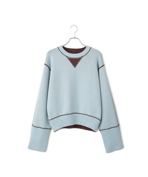 ADAM ET ROPE'（アダムエロペ）の「バイカラーリバーシブルニットプル