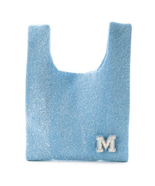 Mila Owen（ミラオーウェン）の「ビーズバッチ付きラメニットトートバッグ（トートバッグ・レディース・イエロー/ブラウン/ライトブルー/ブラック・F）」の11枚目の写真