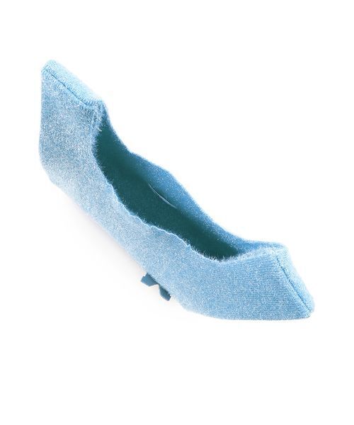 Mila Owen（ミラオーウェン）の「ビーズバッチ付きラメニットトートバッグ（トートバッグ・レディース・イエロー/ブラウン/ライトブルー/ブラック・F）」の7枚目の写真