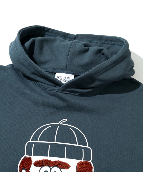 gym master（ジムマスター）の「gym master/ジムマスター　10.3oz open your heart スウェットプルパーカー（パーカー・メンズ・ブラック/ブルー系その他・X-LARGE/LARGE/MEDIUM）」の3枚目の写真