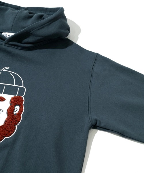 gym master（ジムマスター）の「gym master/ジムマスター　10.3oz open your heart スウェットプルパーカー（パーカー・メンズ・ブラック/ブルー系その他・X-LARGE/LARGE/MEDIUM）」の5枚目の写真