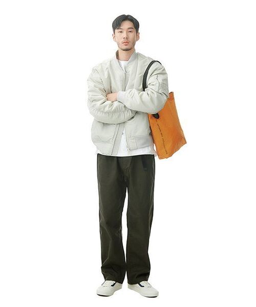 MUSINSA STANDARD（ムシンサスタンダード）の「特大MA-1ボンバージャケット【ダスティクリーム】（MA-1・メンズ・その他・X-LARGE）」の14枚目の写真