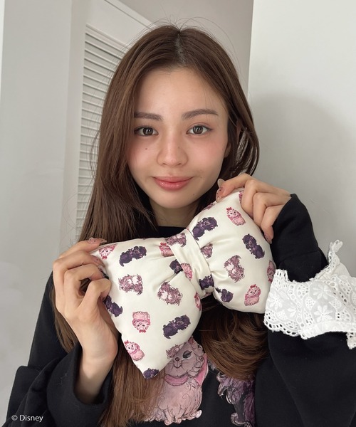Disney(ディズニー)の「【Disney】おしゃれキャット / リボンポーチ(ポーチ・レディース・オフホワイト/ローズ/ベビーピンク・FREE)」の21枚目の写真