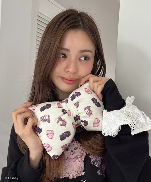 Disney(ディズニー)の「【Disney】おしゃれキャット / リボンポーチ(ポーチ・レディース・オフホワイト/ローズ/ベビーピンク・FREE)」の22枚目の写真