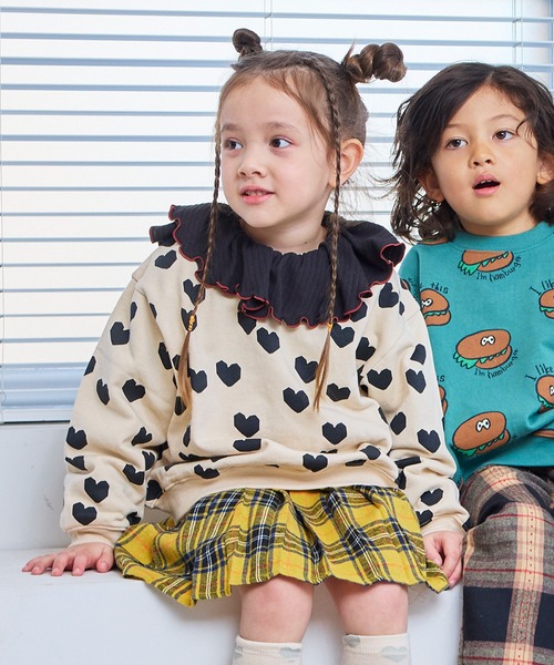 MARKEY'S（マーキーズ）の「ソウガラトレーナー（スウェット・キッズ・グリーン/ブラウン/グリーン系その他/ブラック系その他/オフホワイト/ブルー/ピンク系その他/ブラック・130/120/110/100/95/90/80/150/140）」の12枚目の写真