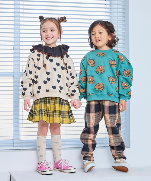 MARKEY'S（マーキーズ）の「ソウガラトレーナー（スウェット・キッズ・グリーン/ブラウン/グリーン系その他/ブラック系その他/オフホワイト/ブルー/ピンク系その他/ブラック・130/120/110/100/95/90/80/150/140）」の13枚目の写真