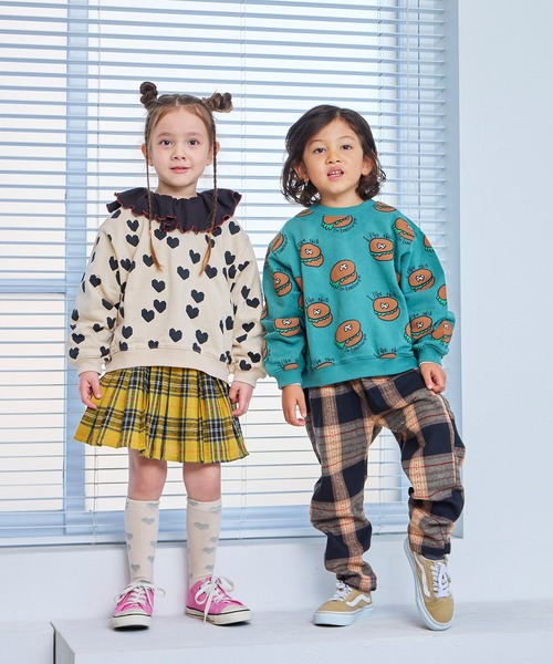 MARKEY'S（マーキーズ）の「ソウガラトレーナー（スウェット・キッズ・グリーン/ブラウン/グリーン系その他/ブラック系その他/オフホワイト/ブルー/ピンク系その他/ブラック・130/120/110/100/95/90/80/150/140）」の15枚目の写真