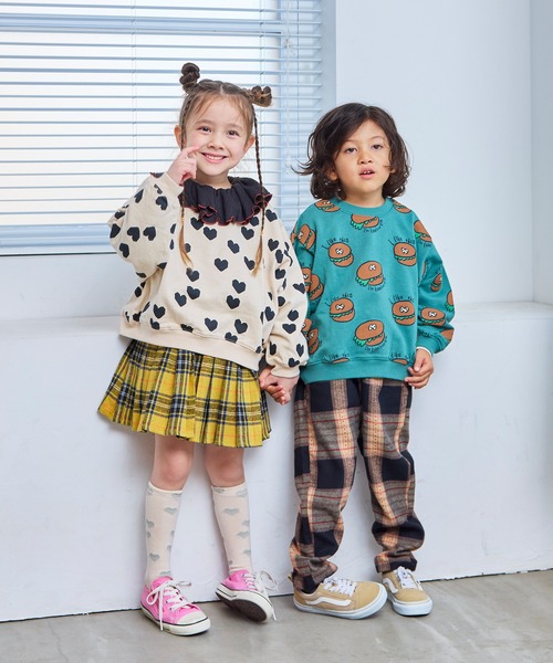 MARKEY'S（マーキーズ）の「ソウガラトレーナー（スウェット・キッズ・グリーン/ブラウン/グリーン系その他/ブラック系その他/オフホワイト/ブルー/ピンク系その他/ブラック・130/120/110/100/95/90/80/150/140）」の16枚目の写真