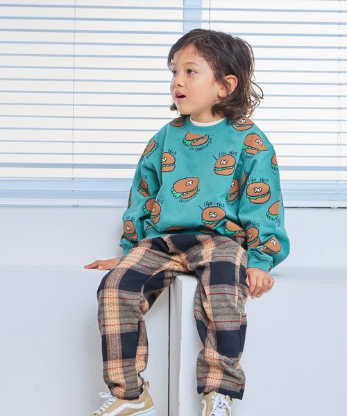 MARKEY'S（マーキーズ）の「ソウガラトレーナー（スウェット・キッズ・グリーン/ブラウン/グリーン系その他/ブラック系その他/オフホワイト/ブルー/ピンク系その他/ブラック・130/120/110/100/95/90/80/150/140）」の17枚目の写真