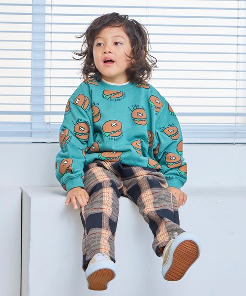 MARKEY'S（マーキーズ）の「ソウガラトレーナー（スウェット・キッズ・グリーン/ブラウン/グリーン系その他/ブラック系その他/オフホワイト/ブルー/ピンク系その他/ブラック・130/120/110/100/95/90/80/150/140）」の18枚目の写真