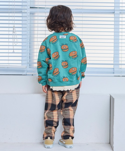 MARKEY'S（マーキーズ）の「ソウガラトレーナー（スウェット・キッズ・グリーン/ブラウン/グリーン系その他/ブラック系その他/オフホワイト/ブルー/ピンク系その他/ブラック・130/120/110/100/95/90/80/150/140）」の19枚目の写真