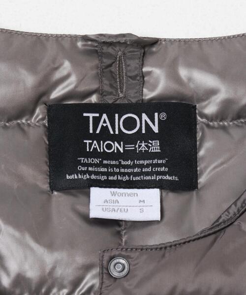 ITEMS URBANRESEARCH(アイテムズ アーバンリサーチ)の「TAION CREW NECK BUTTON DOWN JACKET(ダウンジャケット/コート・レディース・ブラック/グレー/グレー系その他・MEDIUM/LARGE/X-LARGE)」の7枚目の写真