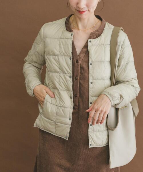 ITEMS URBANRESEARCH(アイテムズ アーバンリサーチ)の「TAION CREW NECK BUTTON DOWN JACKET(ダウンジャケット/コート・レディース・ブラック/グレー/グレー系その他・MEDIUM/LARGE/X-LARGE)」の9枚目の写真