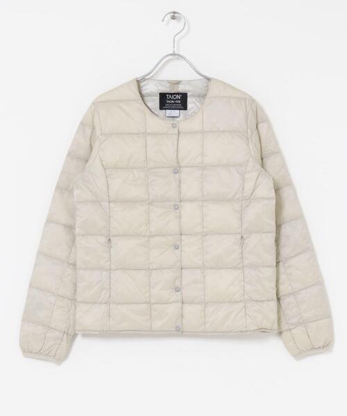 ITEMS URBANRESEARCH(アイテムズ アーバンリサーチ)の「TAION CREW NECK BUTTON DOWN JACKET(ダウンジャケット/コート・レディース・ブラック/グレー/グレー系その他・MEDIUM/LARGE/X-LARGE)」の13枚目の写真