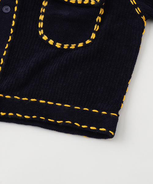 PHINGERIN(フィンガリン)の「PHINGERIN / フィンガリン PG1 KNIT(ブルゾン・メンズ・ネイビー/ベージュ/ピンク・SMALL/MEDIUM)」の7枚目の写真