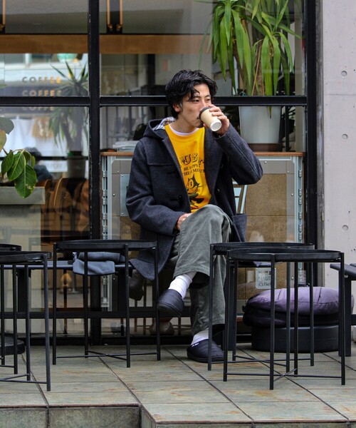 GLOSTER（グロスター）の「【昨年人気アイテム再登場】クラシックダッフルコート（ダッフルコート・メンズ・ベージュ/ネイビー/チャコールグレー・S/M/L）」の16枚目の写真