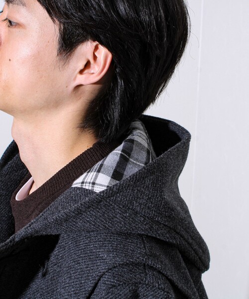 GLOSTER（グロスター）の「【昨年人気アイテム再登場】クラシックダッフルコート（ダッフルコート・メンズ・ベージュ/ネイビー/チャコールグレー・S/M/L）」の7枚目の写真