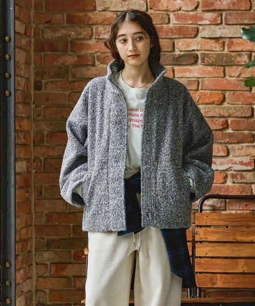 GEORGE'S（ジョージズ）の「カーリーボアブルゾン（ブルゾン・レディース・ブラック/グレー・SMALL/MEDIUM）」の18枚目の写真