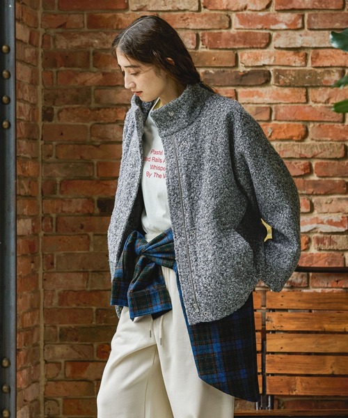 GEORGE'S（ジョージズ）の「カーリーボアブルゾン（ブルゾン・レディース・ブラック/グレー・SMALL/MEDIUM）」の20枚目の写真