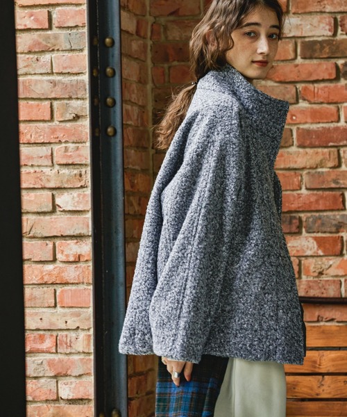 GEORGE'S（ジョージズ）の「カーリーボアブルゾン（ブルゾン・レディース・ブラック/グレー・SMALL/MEDIUM）」の21枚目の写真