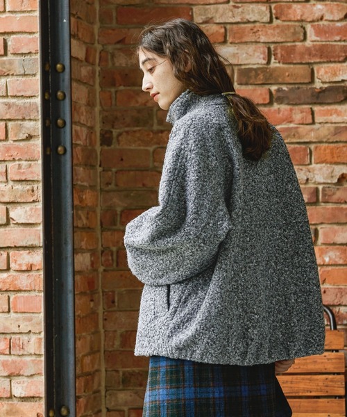 GEORGE'S（ジョージズ）の「カーリーボアブルゾン（ブルゾン・レディース・ブラック/グレー・SMALL/MEDIUM）」の22枚目の写真