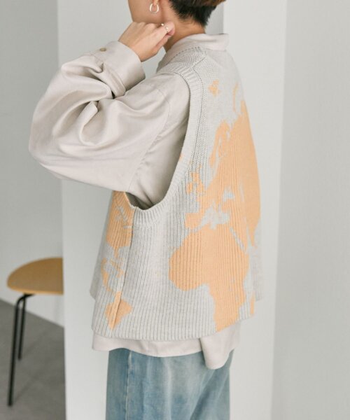 ear PAPILLONNER（イアパピヨネ）の「スエードドロストチュニック【SUM1 STYLE】（シャツ/ブラウス・レディース・ブラック/ホワイト系その他・FREE）」の14枚目の写真