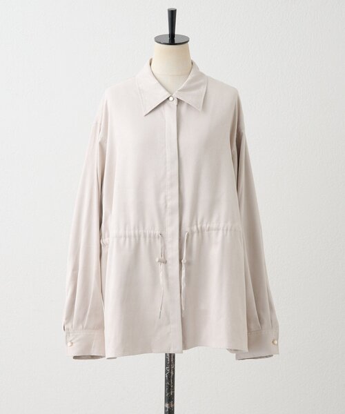 ear PAPILLONNER（イアパピヨネ）の「スエードドロストチュニック【SUM1 STYLE】（シャツ/ブラウス・レディース・ブラック/ホワイト系その他・FREE）」の17枚目の写真