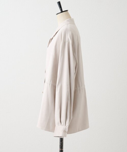 ear PAPILLONNER（イアパピヨネ）の「スエードドロストチュニック【SUM1 STYLE】（シャツ/ブラウス・レディース・ブラック/ホワイト系その他・FREE）」の18枚目の写真