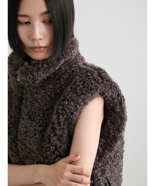 セール】フェイクファージップアップベスト（その他アウター