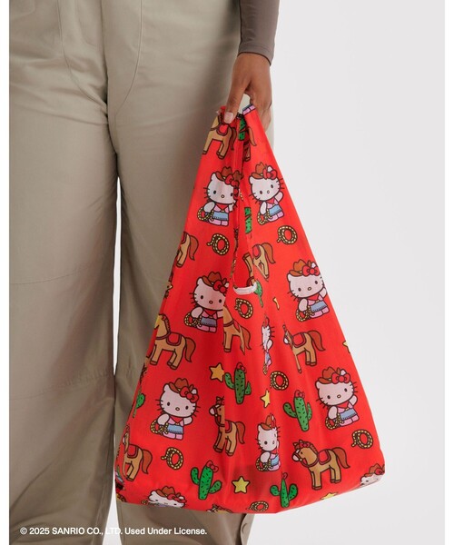 green label relaxing(グリーンレーベルリラクシング)の「<BAGGU>STANDARD / サンリオ 2 / キッズ(エコバッグ/サブバッグ・キッズ・レッド/ライトブルー・FREE)」の3枚目の写真