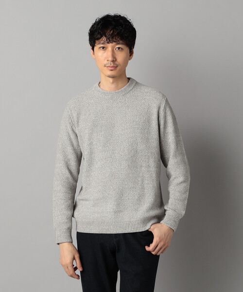 COMME CA MEN（コムサメン）の「メランジ クルーネックニット（ニット/セーター・メンズ・ブラック/ネイビー/ライトグレー・M/L）」の8枚目の写真