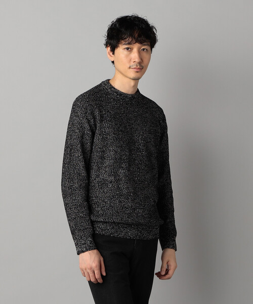 COMME CA MEN（コムサメン）の「メランジ クルーネックニット（ニット/セーター・メンズ・ブラック/ネイビー/ライトグレー・M/L）」の14枚目の写真