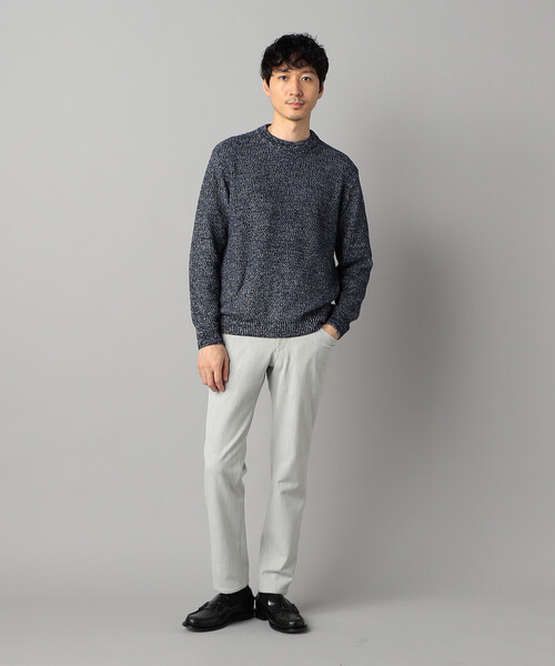 COMME CA MEN（コムサメン）の「メランジ クルーネックニット（ニット/セーター・メンズ・ブラック/ネイビー/ライトグレー・M/L）」の17枚目の写真
