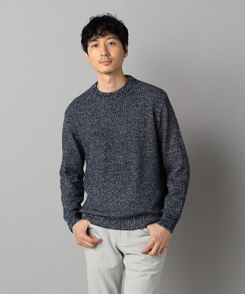 COMME CA MEN（コムサメン）の「メランジ クルーネックニット（ニット/セーター・メンズ・ブラック/ネイビー/ライトグレー・M/L）」の18枚目の写真