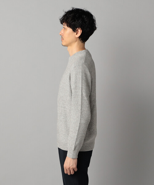 COMME CA MEN（コムサメン）の「メランジ クルーネックニット（ニット/セーター・メンズ・ブラック/ネイビー/ライトグレー・M/L）」の21枚目の写真