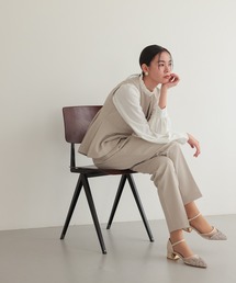 TOKYO OFFICA | クルーネックベストセットアップ セレモニー オフィスカジュアル スーツ(スーツセット)