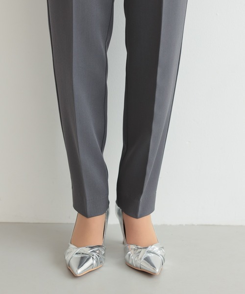 TOKYO OFFICA(トーキョーオフィカ)の「卒業式・入学式・学校行事・結婚式 対応【手洗いOK】ペプラム ブラウス付き 3点セット ママ きれいめ パンツスーツ レディース ノーカラー ジャケット セレモニー ママスーツ 七五三 ビジネス セットアップ スーツ(スーツセット・レディース・ベージュ/ネイビー/チャコール/ブラック・M/L)」の9枚目の写真