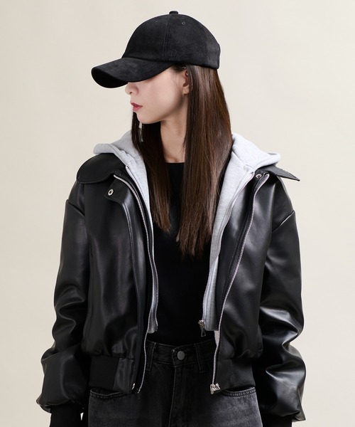 CALIFORNIA OUTFITTERS(カリフォルニア アウトフィッターズ)の「11C4 裏ファー レイヤード フード付PUレザージャケット(ブルゾン・メンズ・ブラウン/ブラック・FREE)」の3枚目の写真
