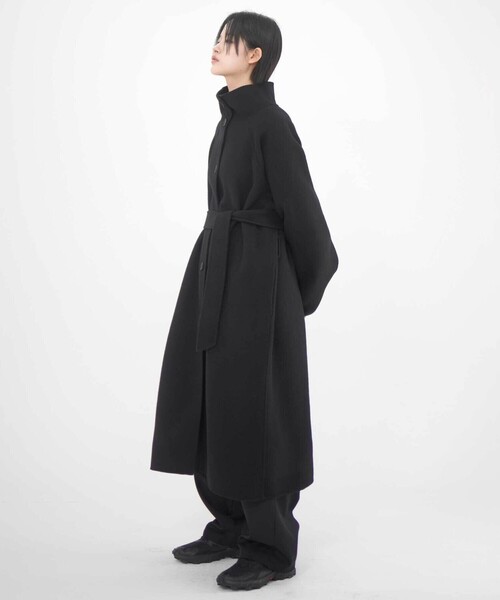 eunoia | ウール ハイネックロングコート WOMEN（その他アウター